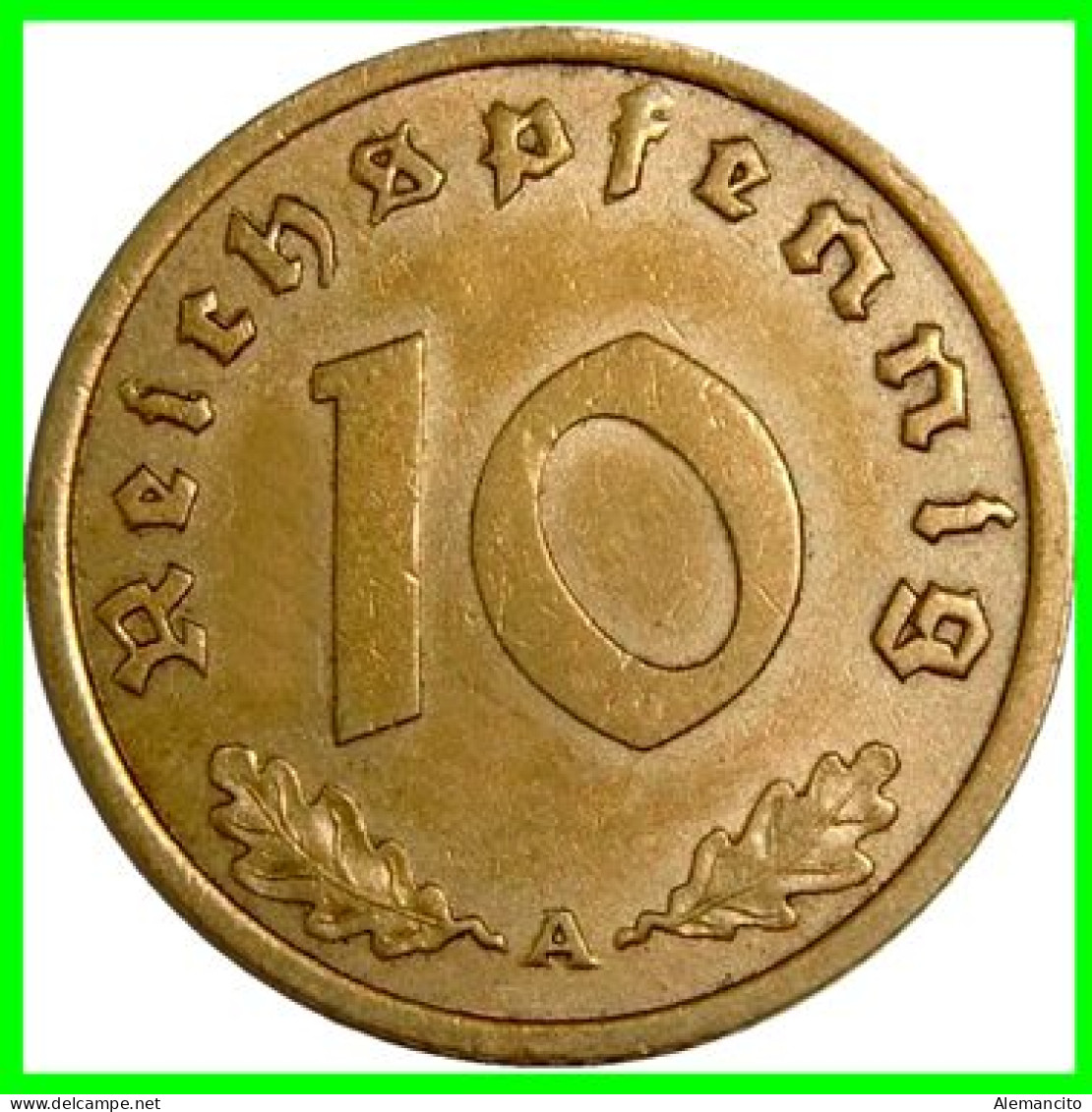GERMANY - ALEMANIA DEUTFCHES REICH SERIE DE 7 MONEDAS DE 0.10 REICHSPFENNIG AÑO 1938 BRONCE 2ª GUERRA MUNDIAL - 10 Reichspfennig