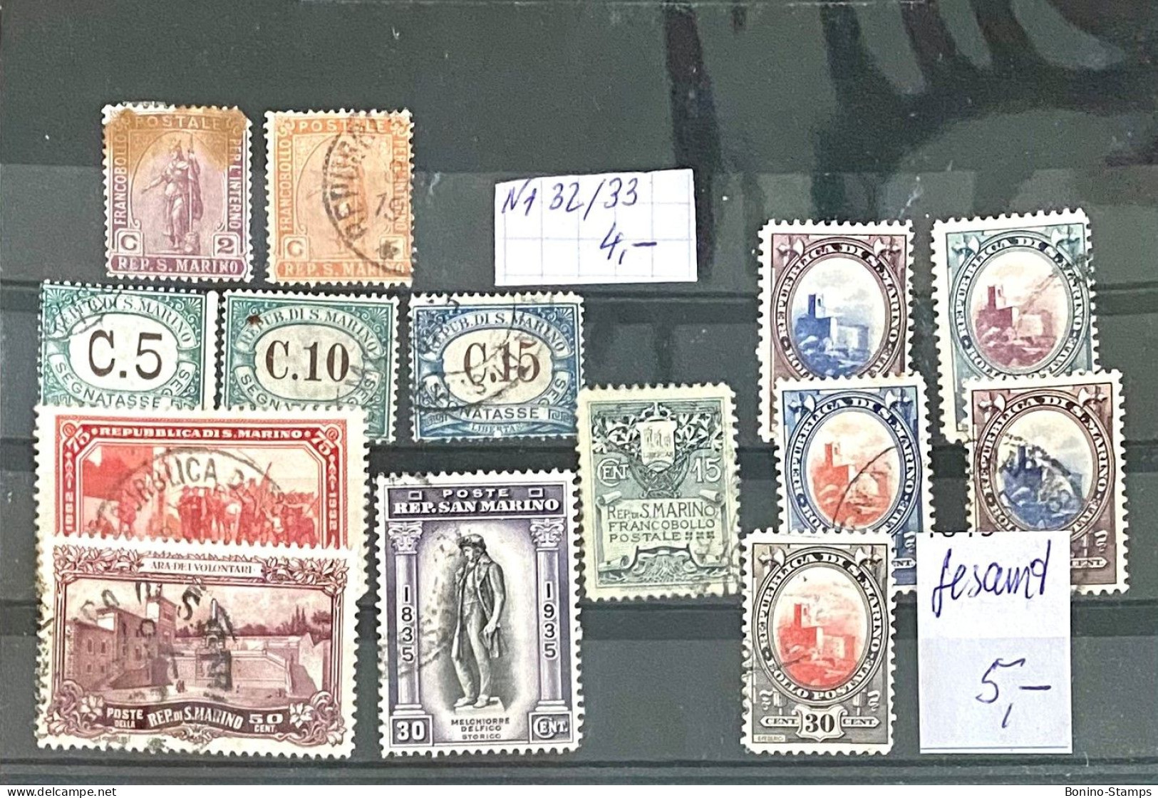(0024) SAN MARINO 1900/1980 LITTLE SELECTION *NH/FU. - Used Stamps