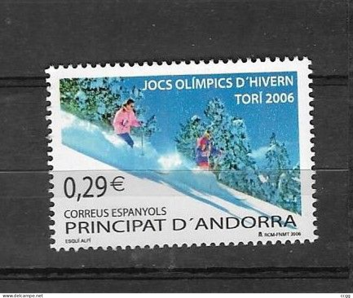 Olympic Games 2006 , Andorra - Zegel Postfris - Hiver 2006: Torino