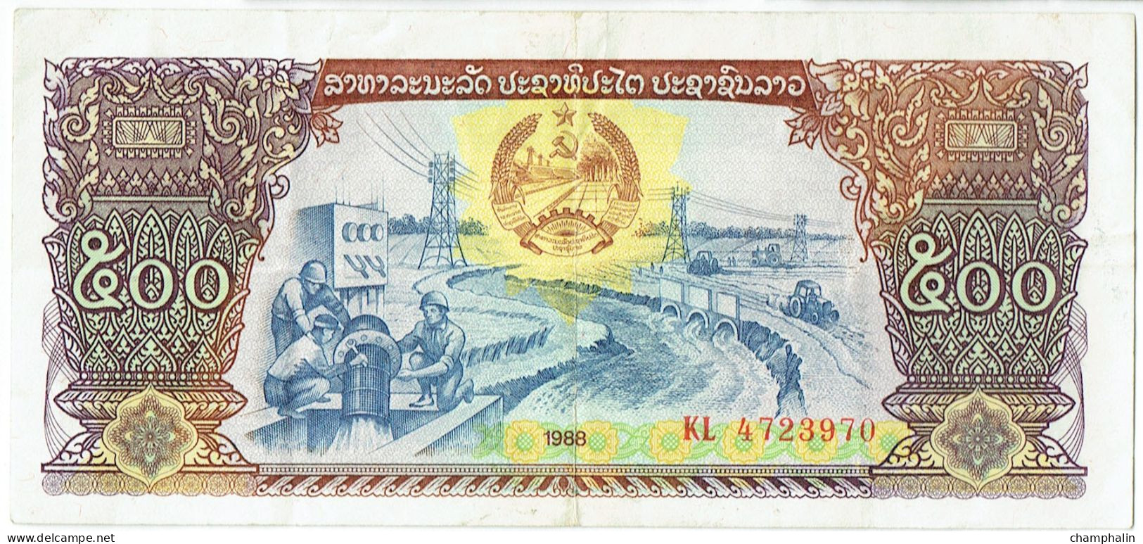 Laos - Billet De 500 Kip - 1988 - P31a - Laos