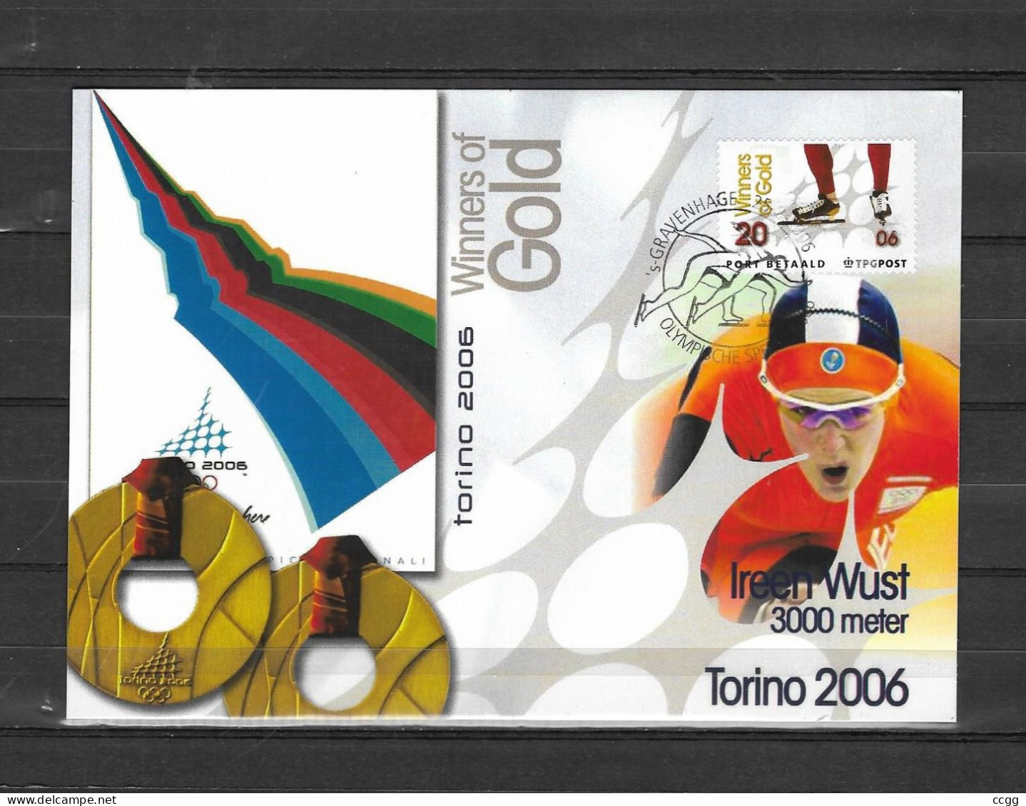 Olympische Spelen 2006 , Nederland - Postkaart - Invierno 2006: Turín