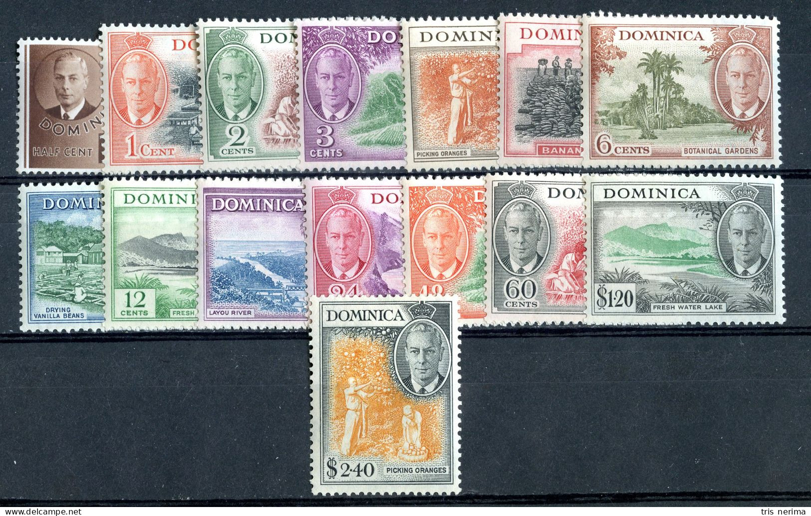 7692 BCx 1951 Scott # 122/36 Mlh* Cat.$56.00 (offers Welcome) - Dominica (...-1978)