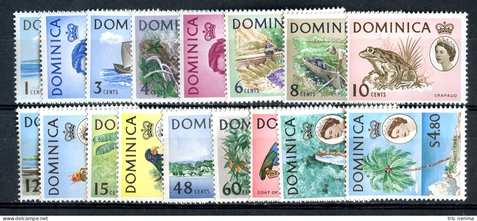 7693 BCx 1963 Scott # 164/80 Mnh** Cat.$50.00 (offers Welcome) - Dominica (...-1978)