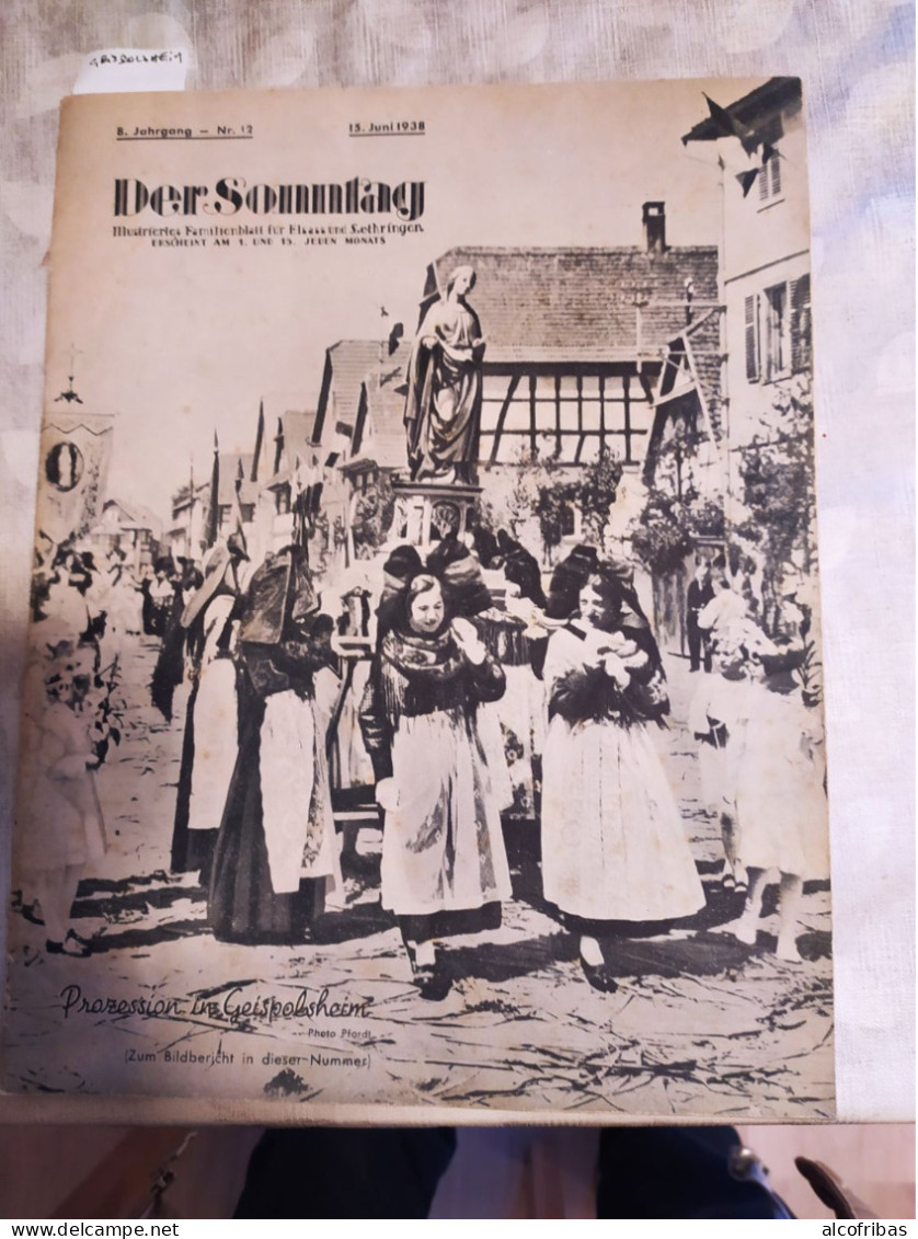 Der Sonntag Le Dimanche Geispolsheim Reportage Photos Et Gravures - Andere & Zonder Classificatie