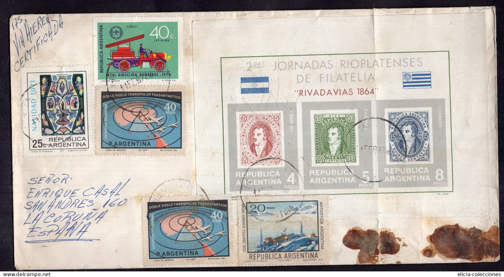 Argentina - 1972 - Letter - Sent To Spain - Caja 1 - Cartas & Documentos