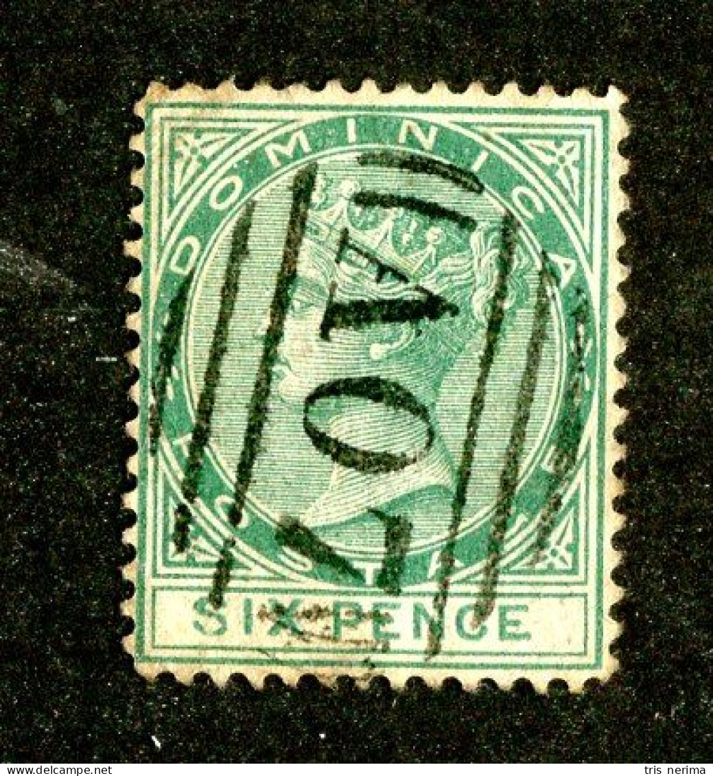 7701 BCx 1877 Scott # 8 Used Cat.$22.50 (offers Welcome) - Dominica (...-1978)