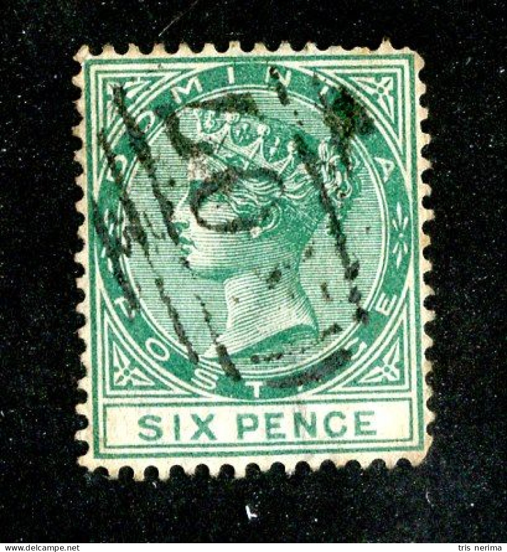 7702 BCx 1877 Scott # 8 Used Cat.$22.50 (offers Welcome) - Dominica (...-1978)