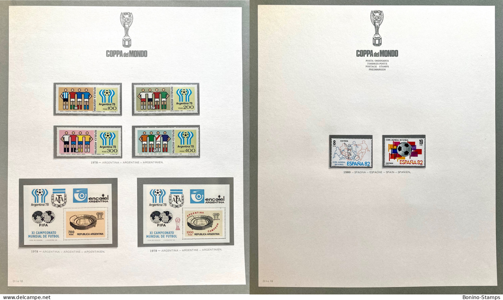 (0028) MONDIALI CALCIO 1934/1990 - ALBUM BOLAFFI Collection **NHM