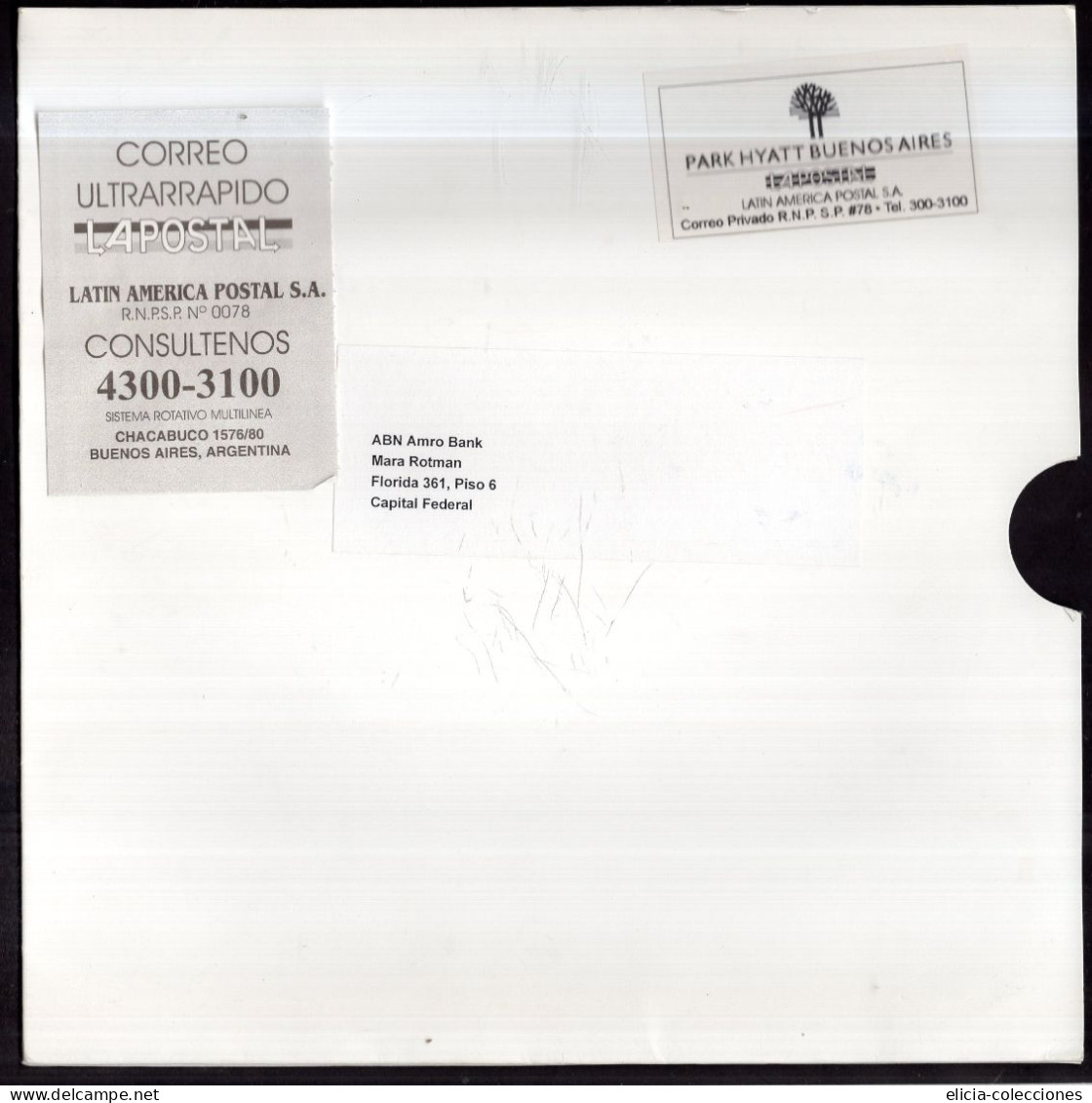 Argentina - Letter - Commercial Envelope - Private Mail Courier - Sent To Buenos Aires - Caja 1 - Covers & Documents