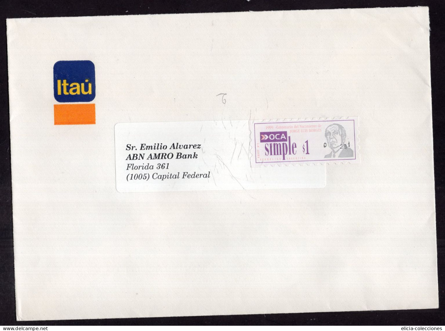 Argentina - 1999 - Letter - Commercial Envelope - Private Mail Courier - Sent To Federal Capital - Caja 1 - Cartas & Documentos