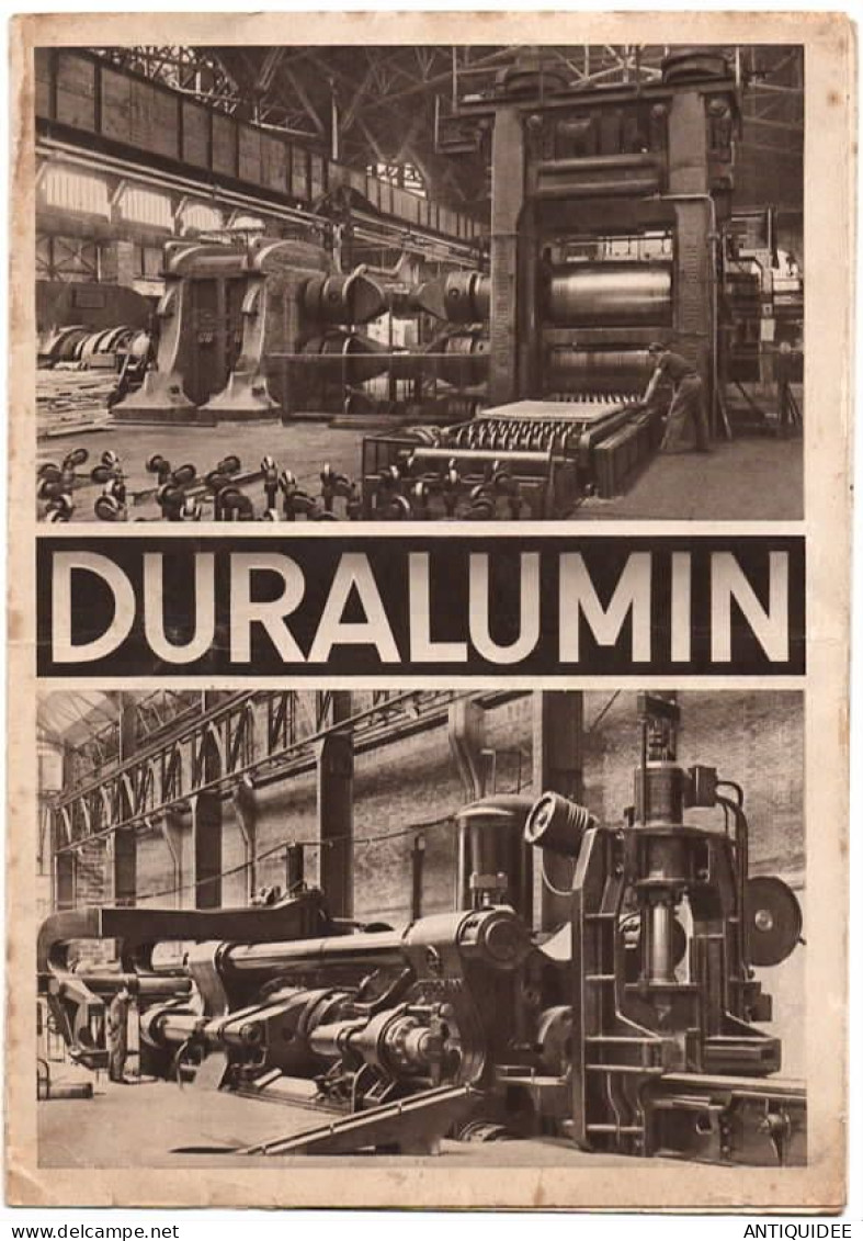 ALUMINIUM - DURALUMIN - PUBLICITÈ - Société Du DURALUMIN - Documentation Et Utilisation - - Autres & Non Classés