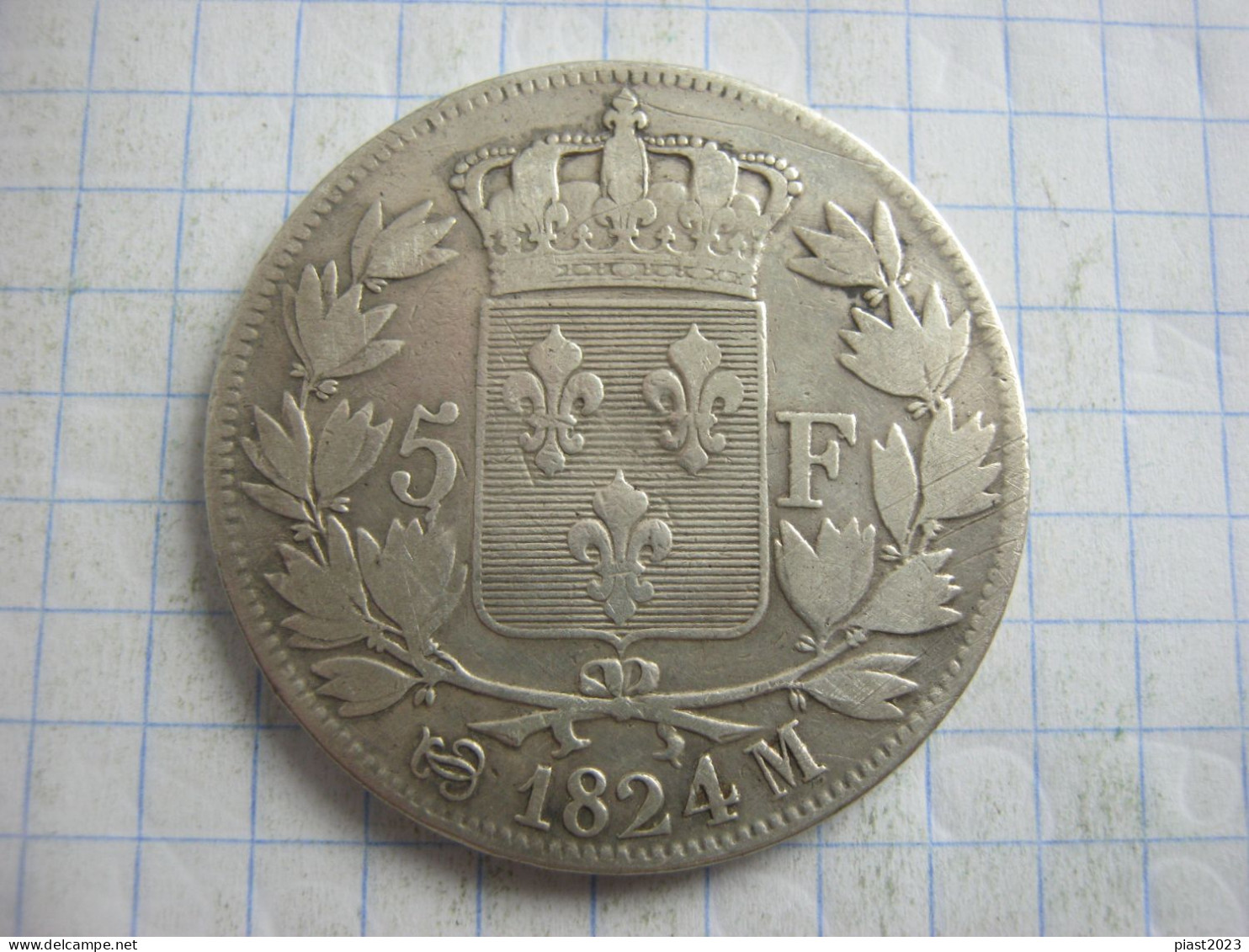 France 5 Francs 1824 M - 5 Francs