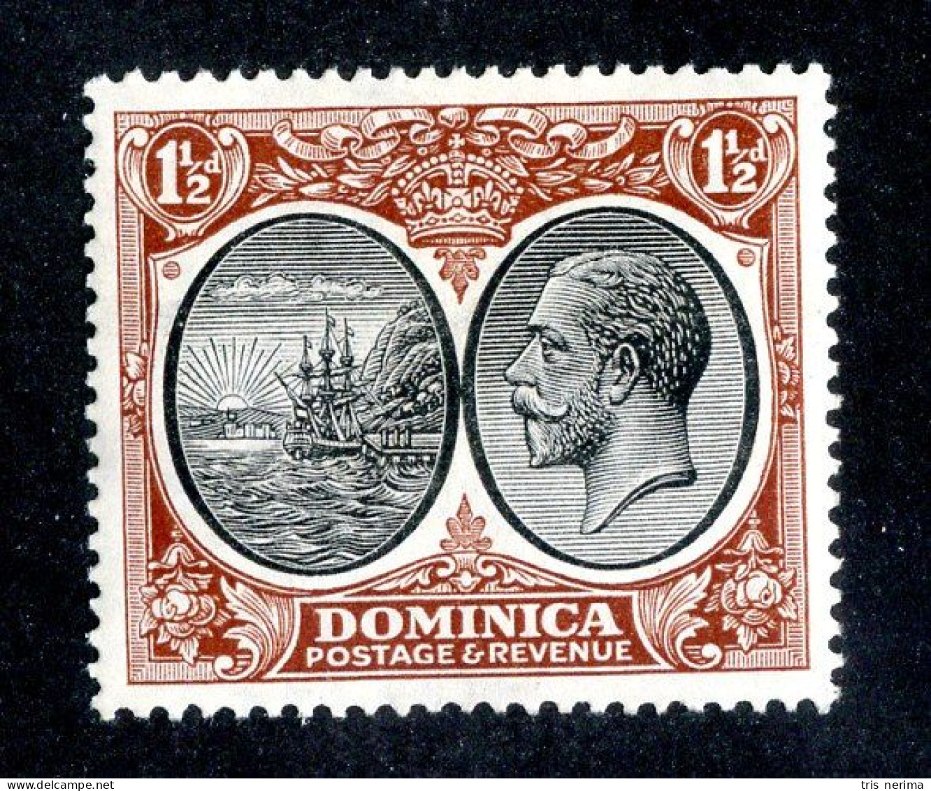 7711 BCx 1923 Scott # 69 Mlh* Cat.$15.50 (offers Welcome) - Dominica (...-1978)