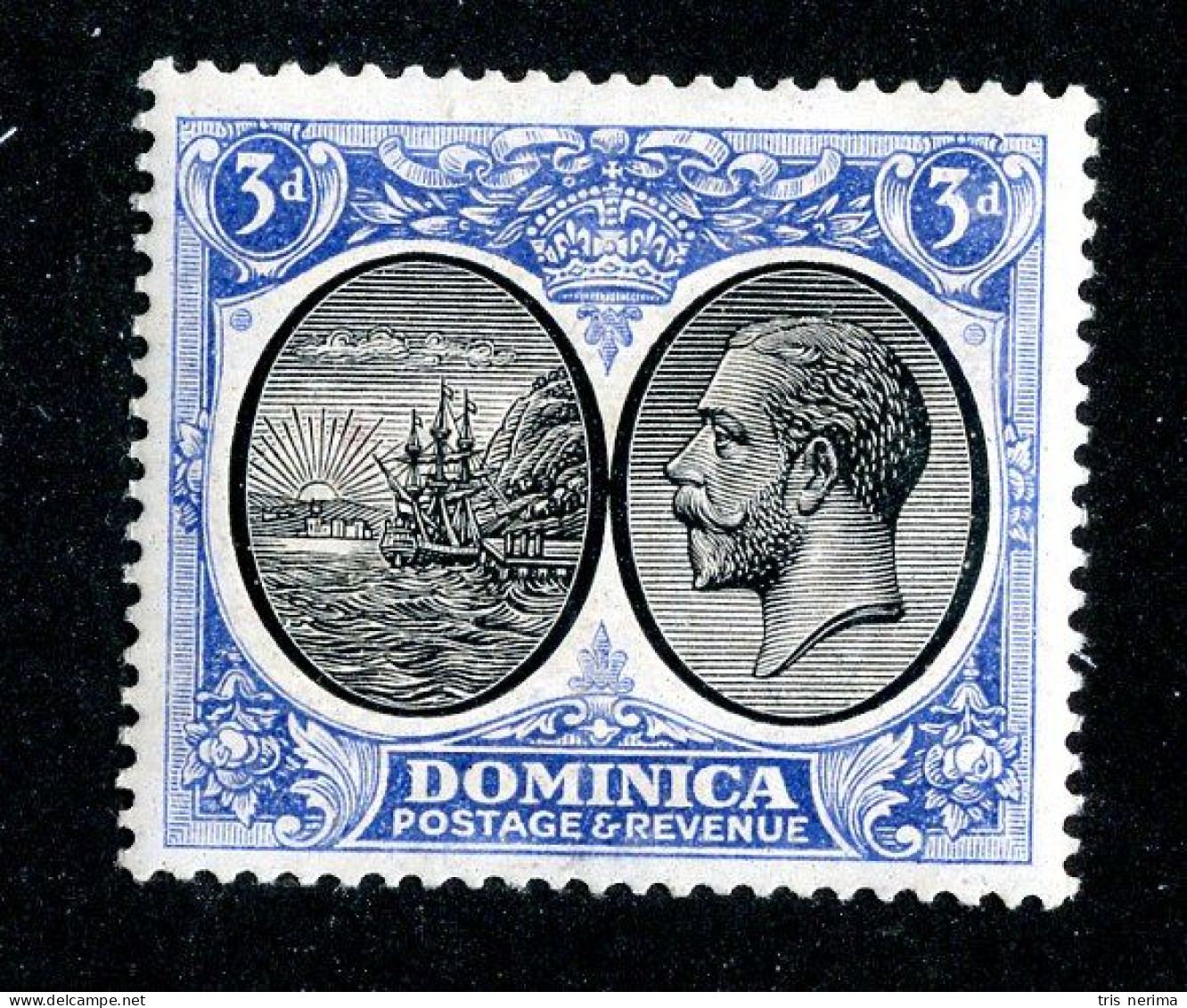 7716 BCx 1923 Scott # 73 Mlh* Cat.$4.50 (offers Welcome) - Dominica (...-1978)