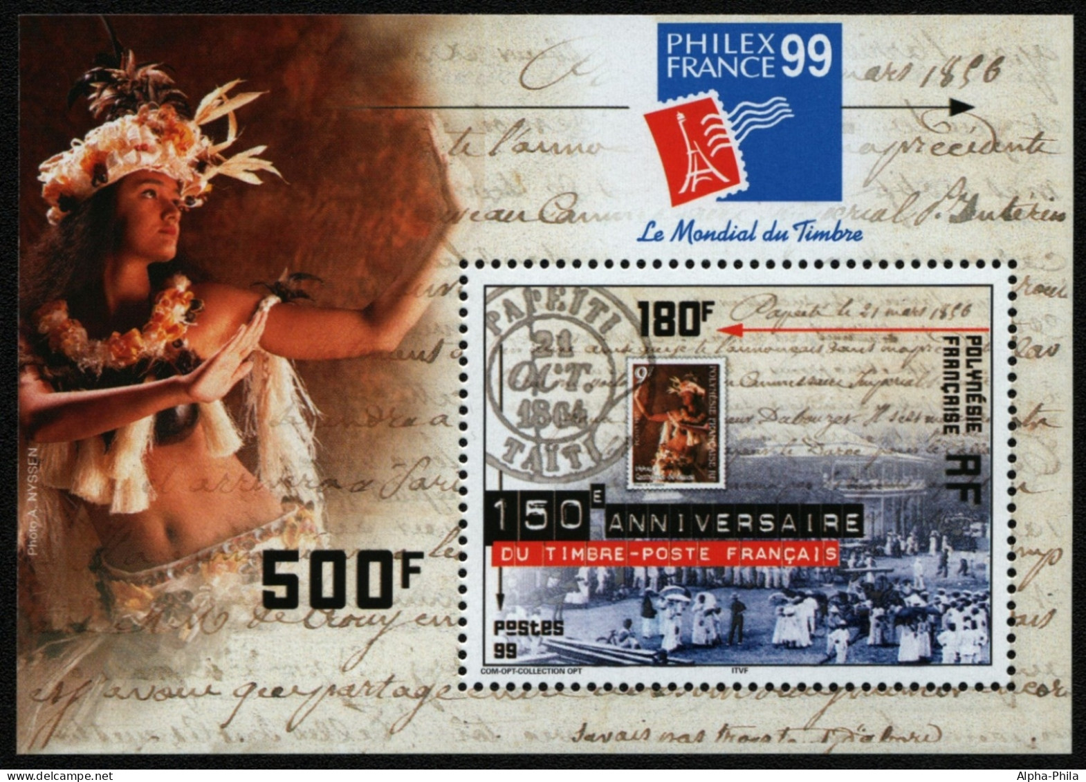 Franz. Polynesien 1999 - Mi-Nr. Block 24 ** - MNH - PHILEXFRANCE `99 - Neufs