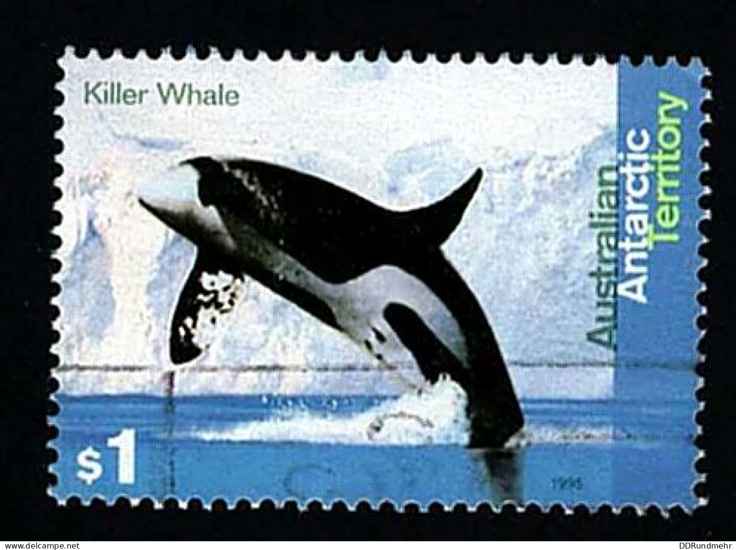 1995 Orca Michel AQ 105 Stamp Number AQ L97 Yvert Et Tellier AQ 105 Stanley Gibbons AQ 111 Unificato AU-TAA 105 Used - Gebraucht