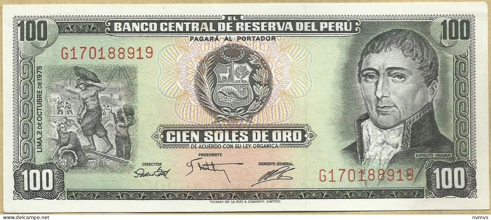 Peru - 100 Soles 1975 - Peru