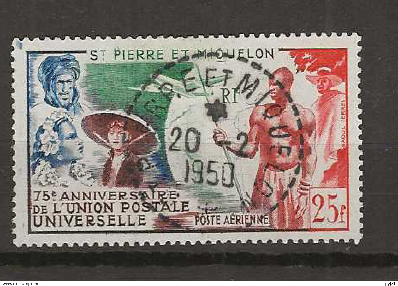 1949 USED St Pierre Et Miquelon Mi 371 - Oblitérés