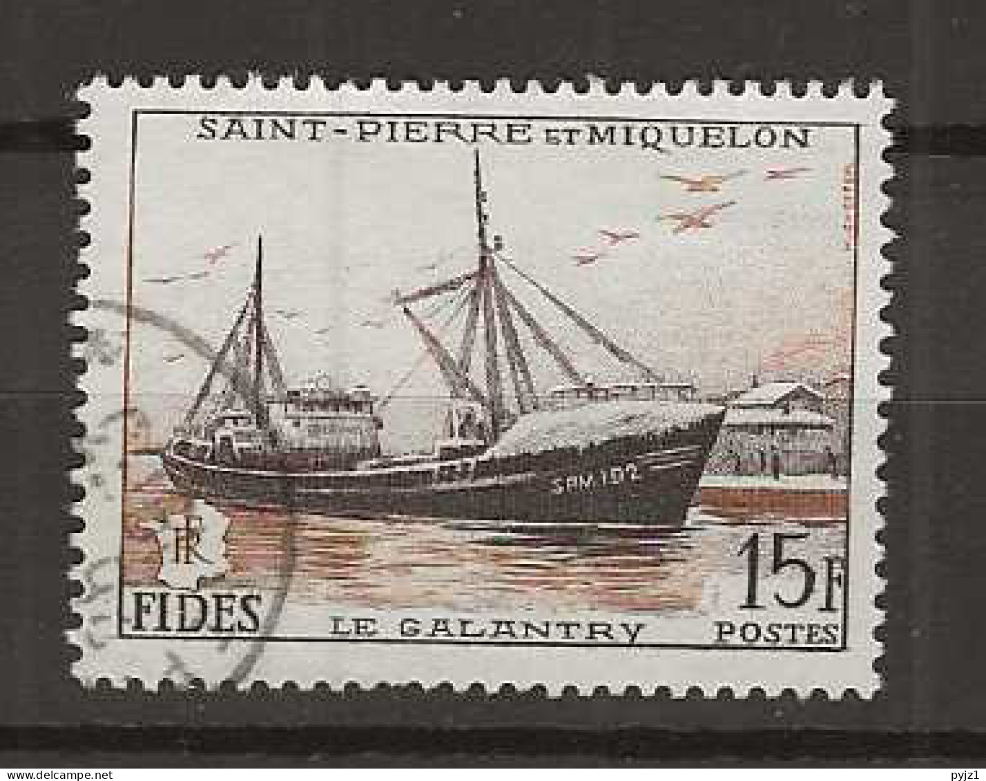1958 USED St Pierre Et Miquelon Mi 379 - Usados