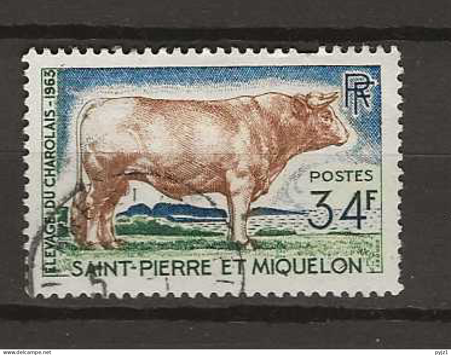 1964 USED St Pierre Et Miquelon Mi 411 - Gebruikt