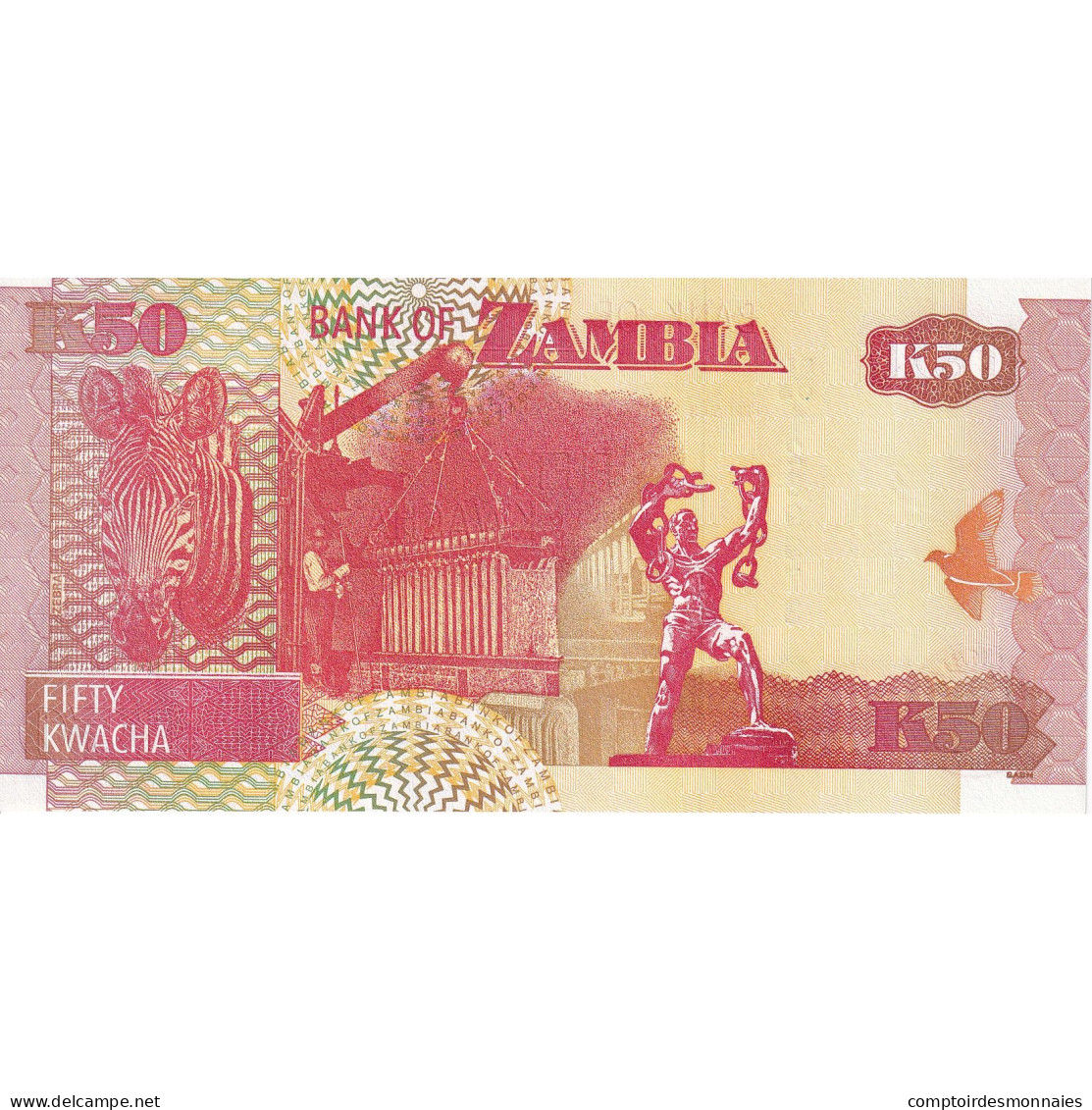 Zambie, 50 Kwacha, 2003, KM:37D, NEUF - Sambia