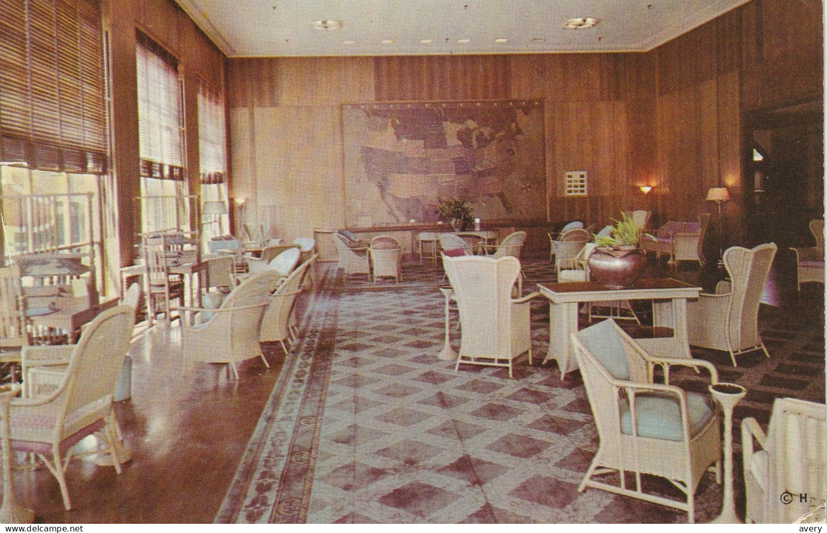 Mammoth Springs Hotel Lounge, Mammoth, Yellowstone National Park, Wyoming - Yellowstone