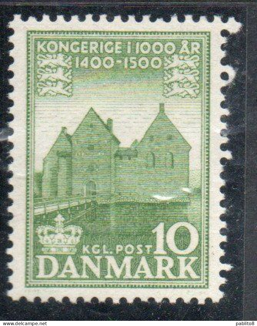 DANEMARK DANMARK DENMARK DANIMARCA 1953 1956 1954 MANOR HOUSE SPETTRUP 10o MNH - Ungebraucht