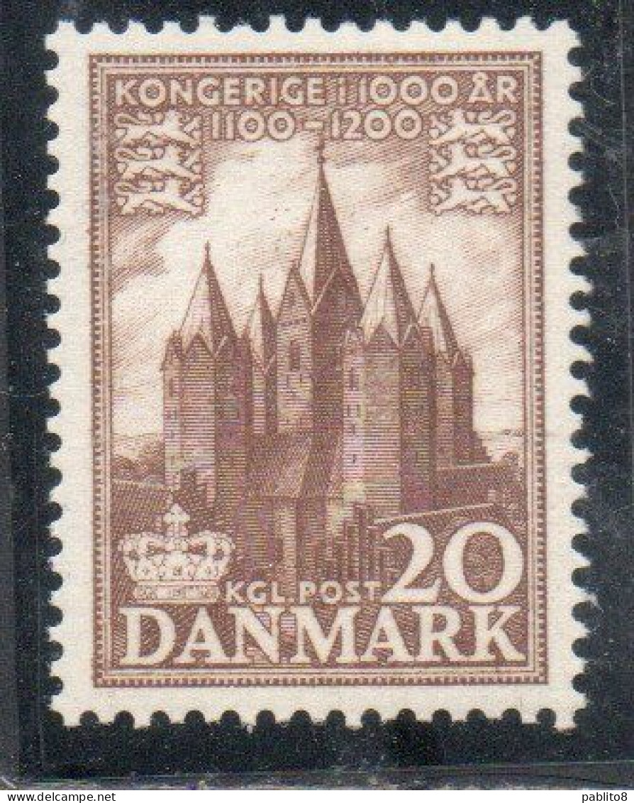 DANEMARK DANMARK DENMARK DANIMARCA 1953 1956 MILLENIUM KINGDOM MILLENNIO REGNO Church Of Kalundborg 20o MNH - Nuevos