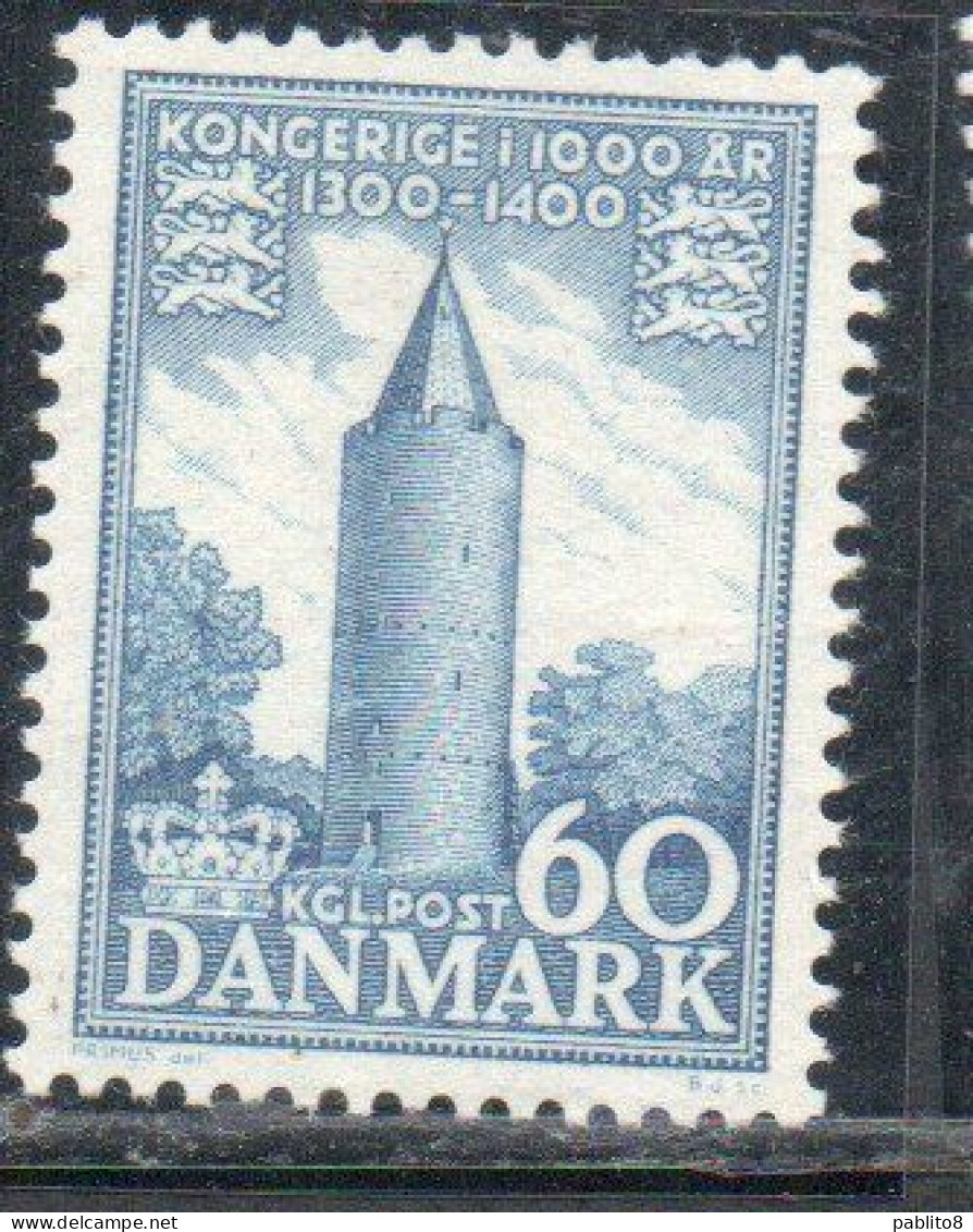 DANEMARK DANMARK DENMARK DANIMARCA 1953 1956 MILLENIUM KINGDOM MILLENNIO REGNO 1954 GOOSE TOWER VORDINBORG 60o MNH - Neufs