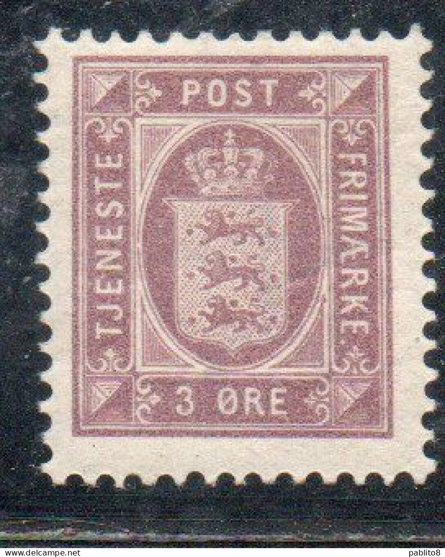 DANEMARK DANMARK DENMARK DANIMARCA 1899 1902 OFFICIAL STAMPS SMAIL STATE SEAL ARMS 3o MNH - Oficiales