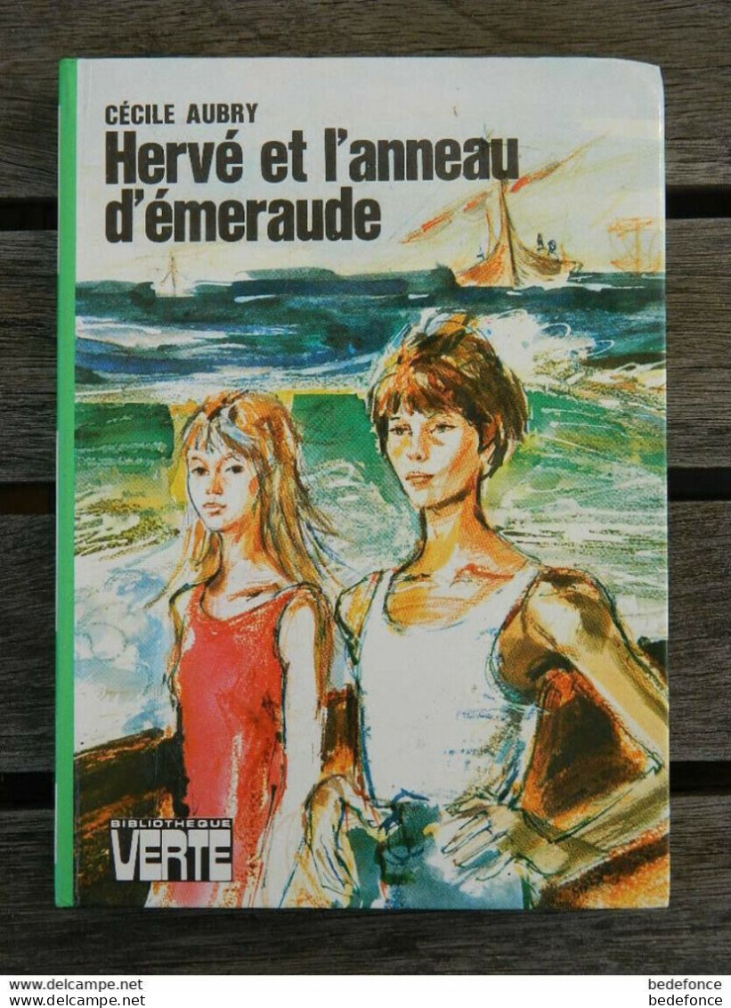Bibliothèque Verte - Hervé Et L'anneau D'émeraude - De Cécile Aubry - Bibliotheque Verte