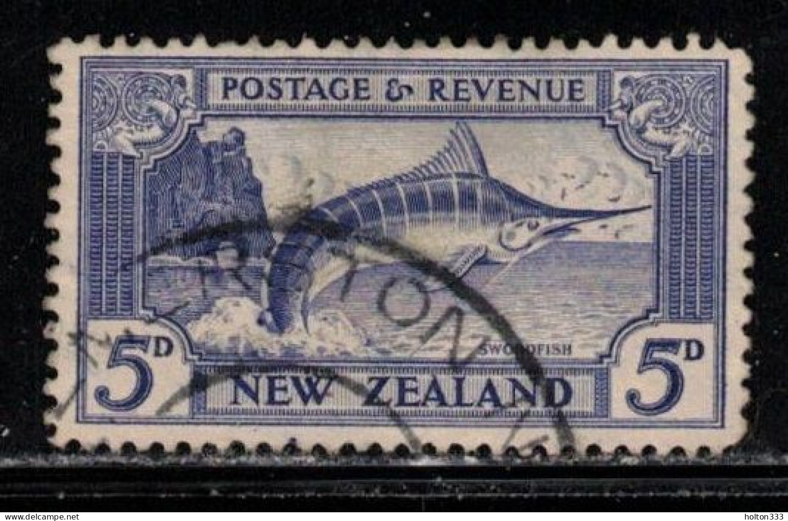 NEW ZEALAND Scott # 192 Used - Swordfish - Usados