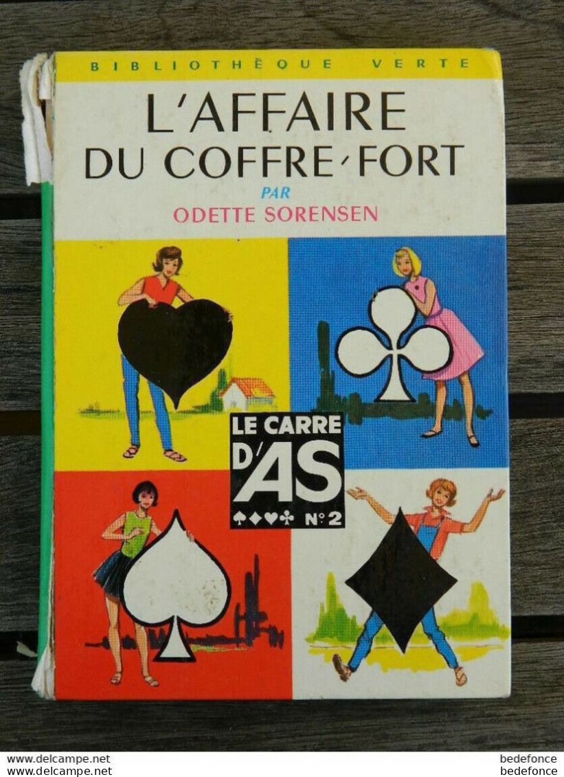 Bibliothèque Verte - Le Carré D'as N° 2 : L'affaire Du Coffre-fort - O Sorensen - Bibliotheque Verte