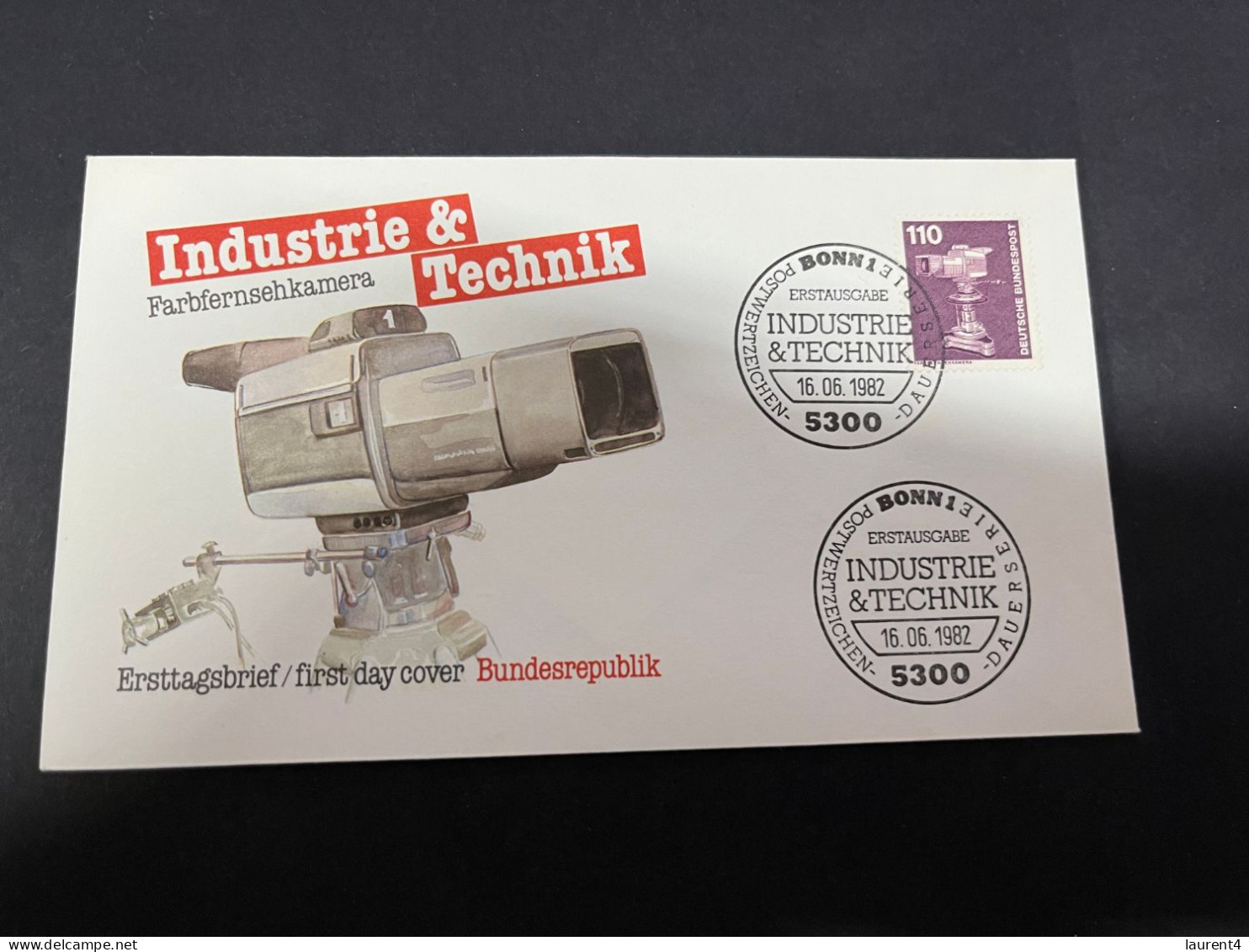 17-11-2023 (2 V 29) Germany FDC Cover -  1982 - Industrie & Teahnik (110pf) Television - 1981-1990