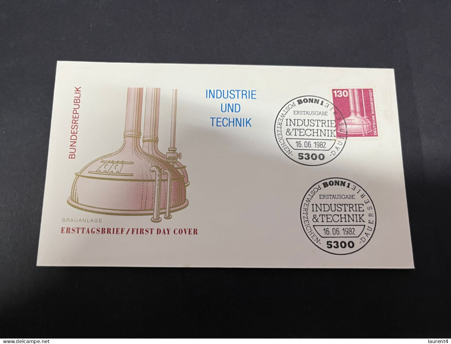 17-11-2023 (2 V 29) Germany FDC Cover -  1982 - Industrie & Teahnik (130pf) Factorie - 1981-1990