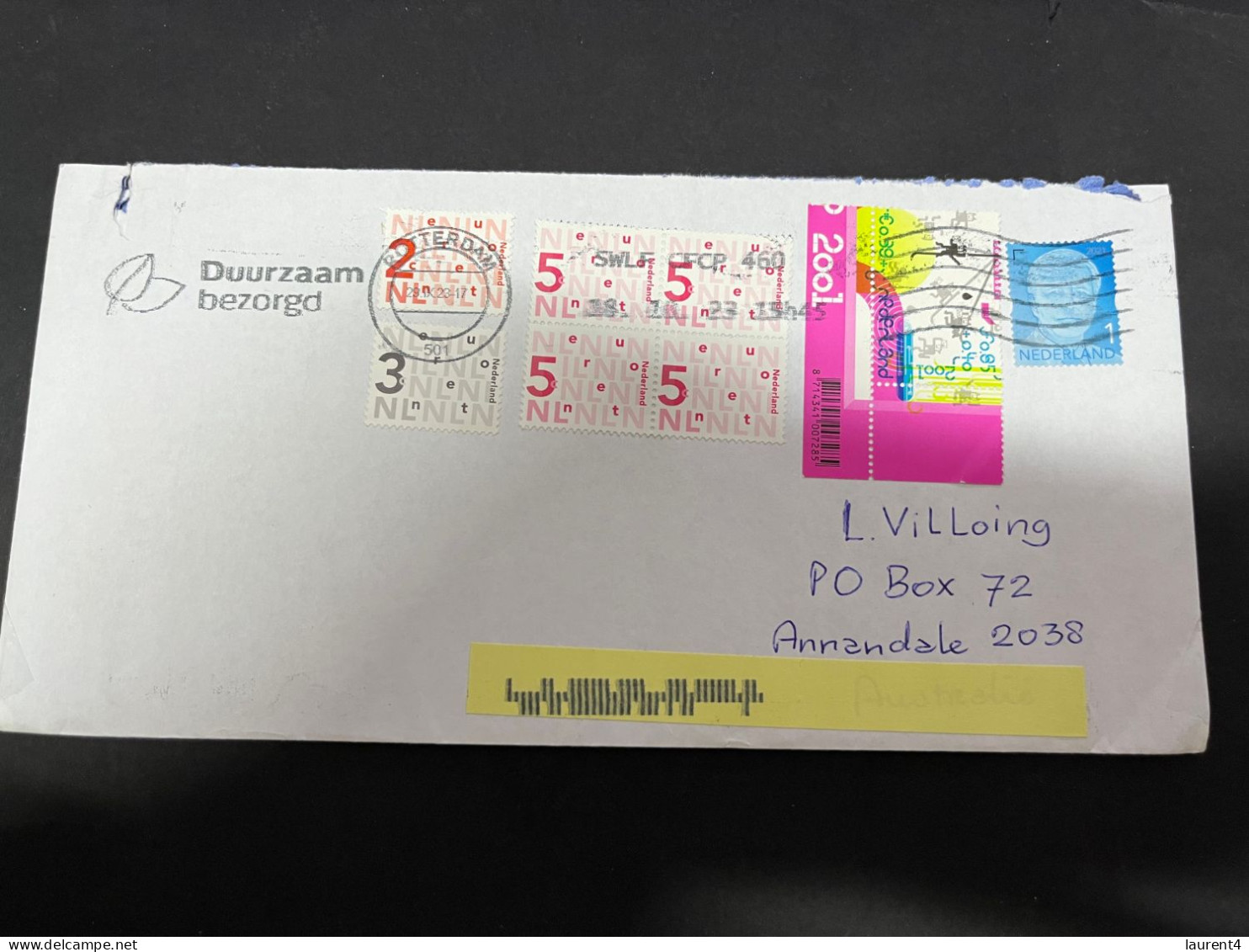 17-11-2023 (2 V 29) Netherlands Cover Posted To Australia (2023) - Brieven En Documenten