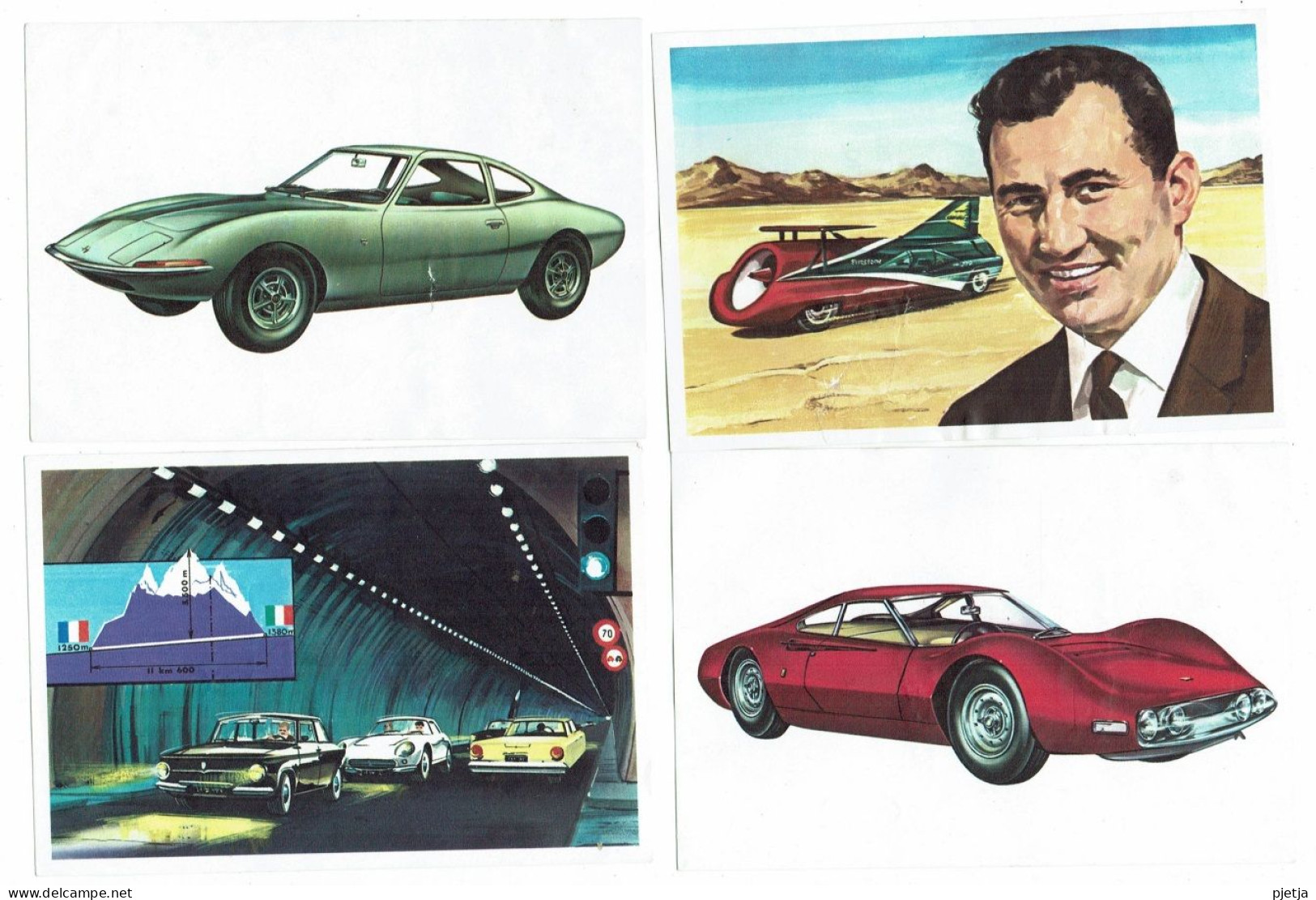 Jacques Autowereld 1966 - 68 Kleine En 4 Grote (68 Petits Et 4 Grands) Chromos - Jacques