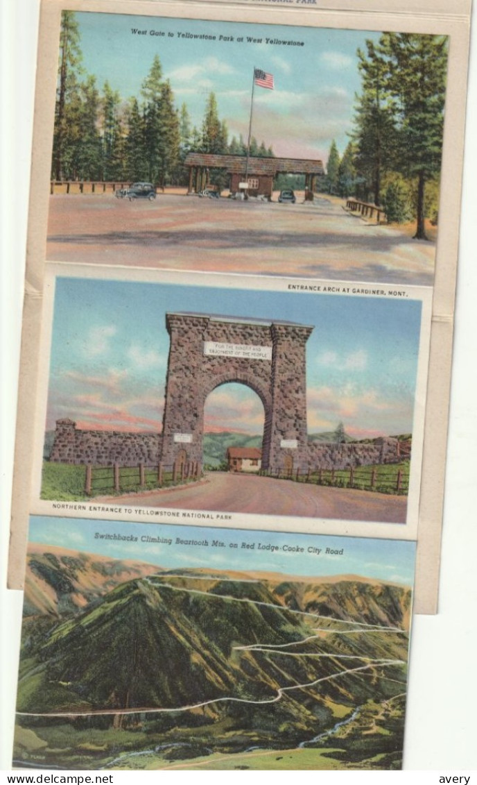 Souvenir Folder Of Yellowstone National Park, Wyoming - Yellowstone