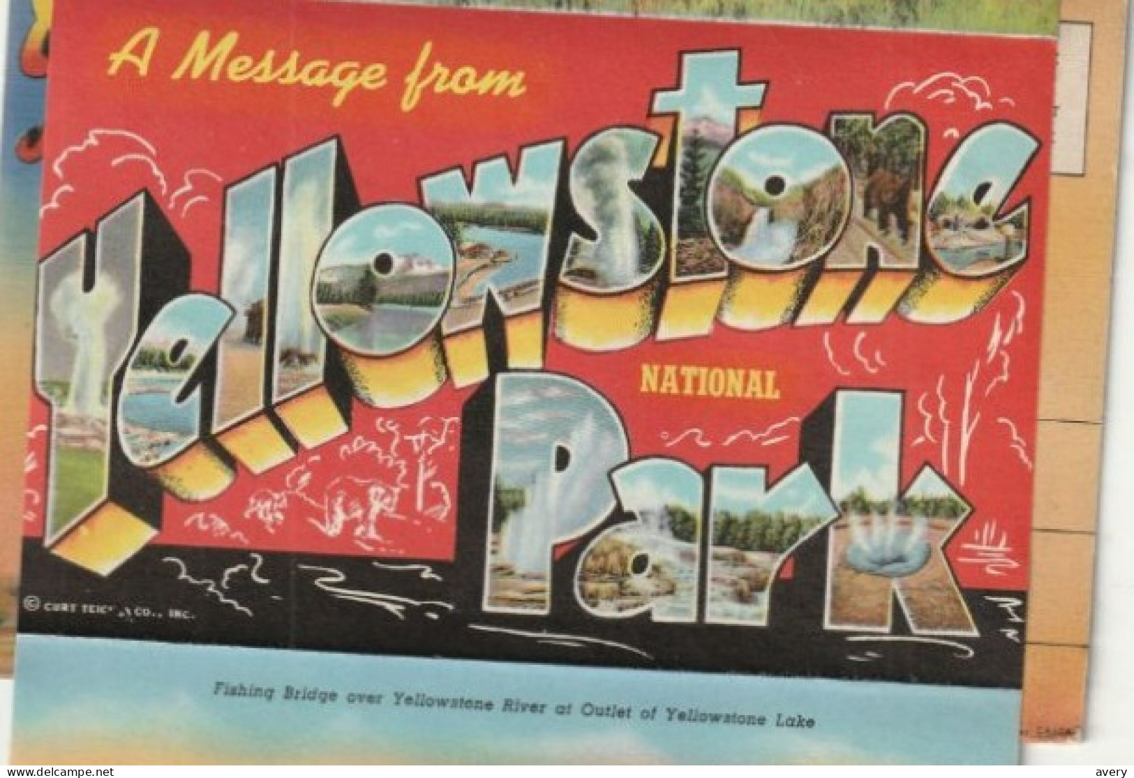 Souvenir Folder of Yellowstone National Park, Wyoming