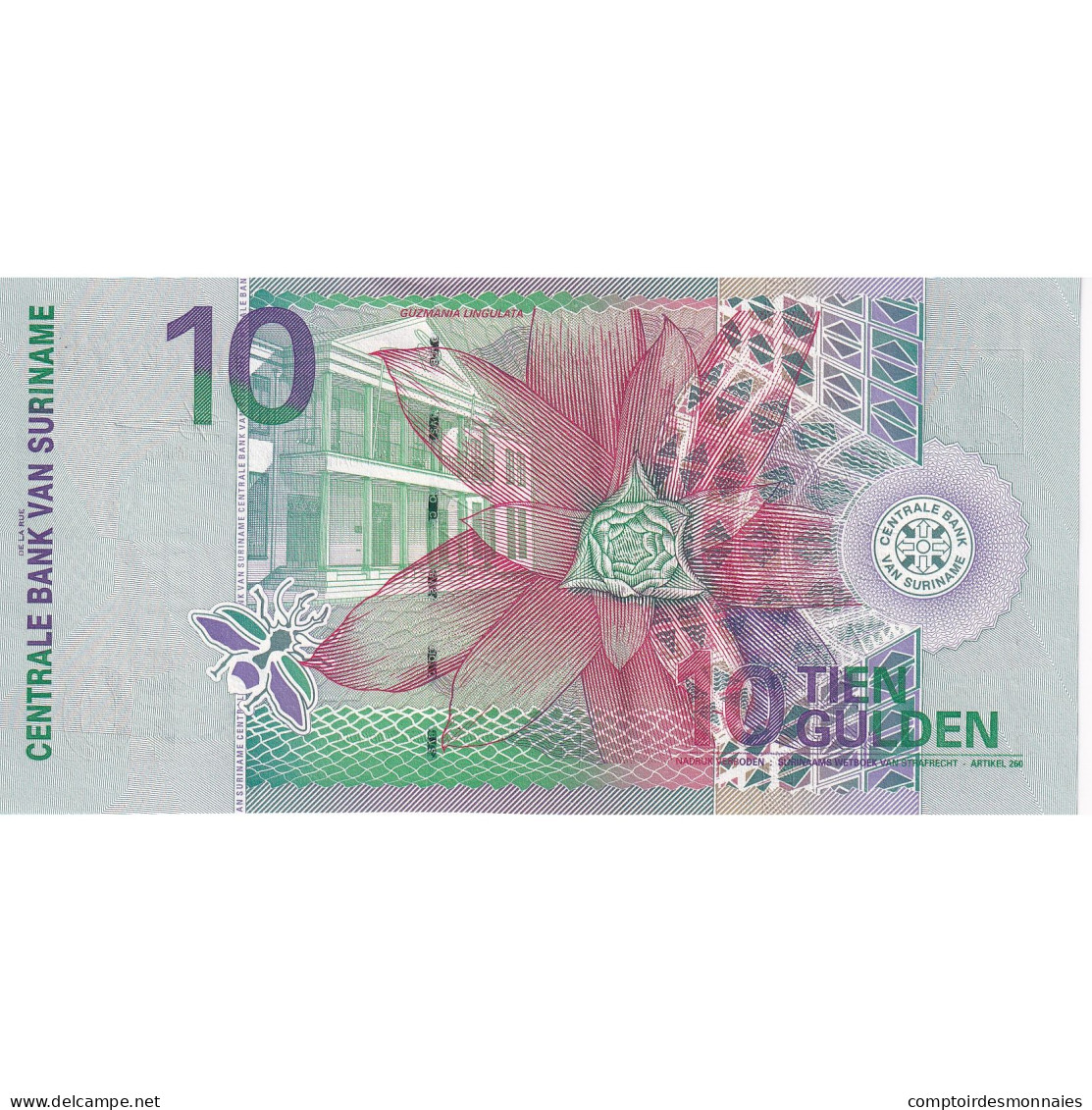 Suriname, 10 Gulden, 2000, 2000-01-01, KM:147, NEUF - Suriname