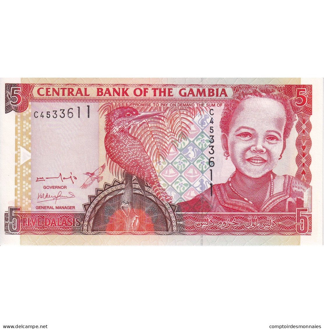 Gambie, 5 Dalasis, Undated (2001), KM:20a, NEUF - Gambie