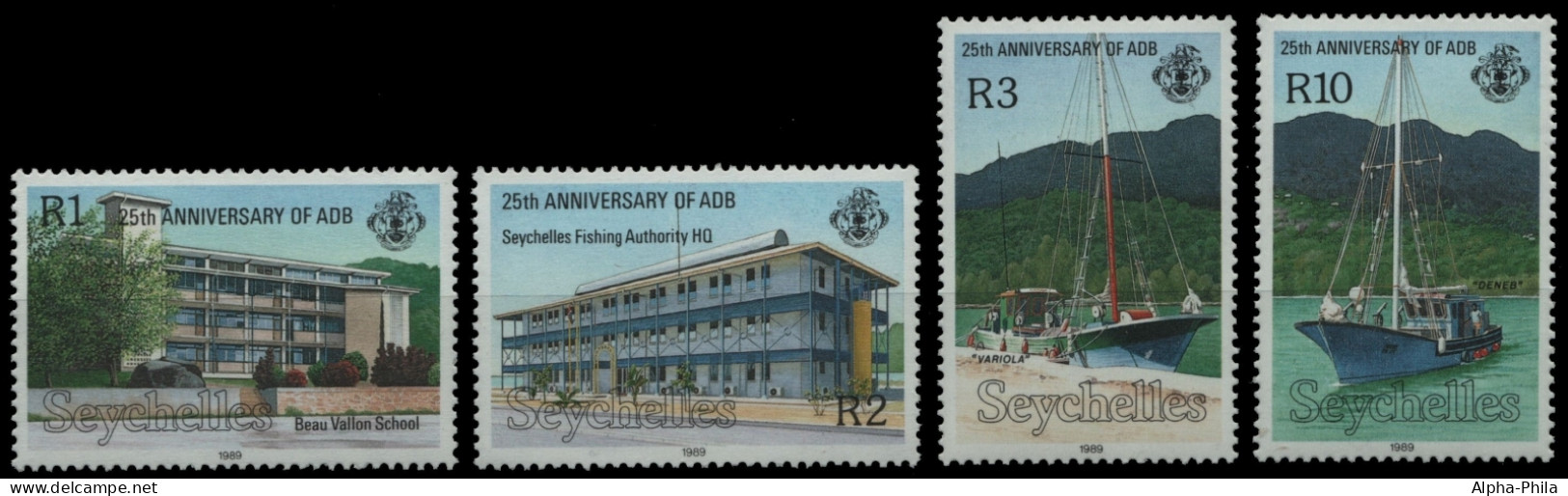 Seychellen 1989 - Mi-Nr. 710-713 ** - MNH - Schiffe / Ships - Seychelles (1976-...)