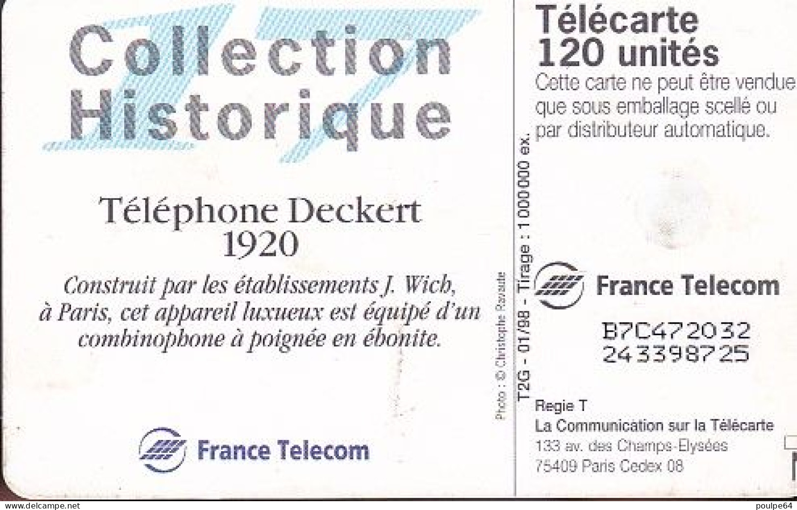 F817  01/1998 - DECKERT 1920 - 120 GEM2 - 1998