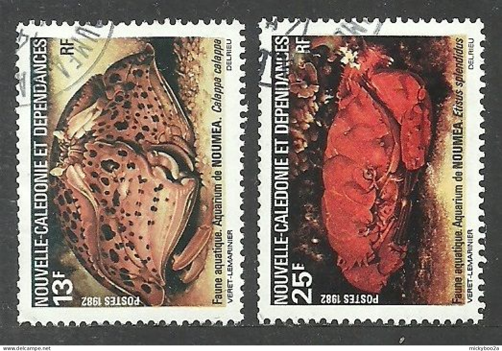 NEW CALEDONIA 1982 NOUMEA  AQUARIUM MARINE LIFE SET USED - Usati