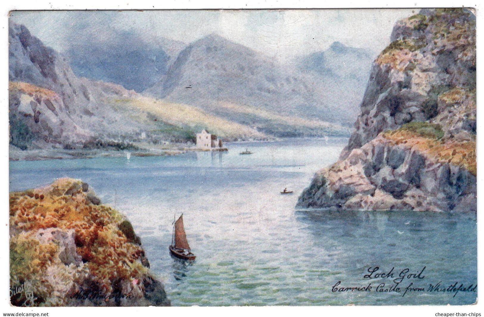 LOCH GOIL - Carrick Castle From  Whistlefield - H.B. Wimbush - Tuck Oilette 7540 - Argyllshire