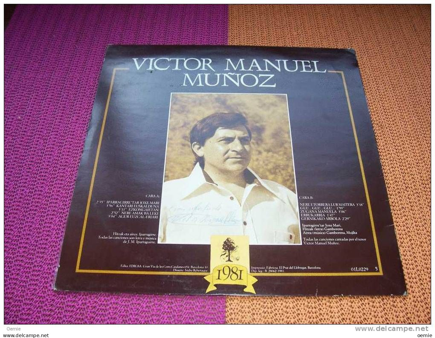 VICTOR MANUEL MUNOZ  / IPARRAGIRRE'TAR  JOXE MARI - Autres - Musique Espagnole