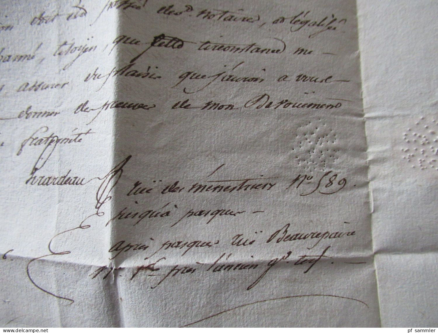 Frankreich Vorphila Paris 16 Beleg ab 1792 (Zeit der französischen Revolution) - 1820er Jahre / alle mit Inhalt!