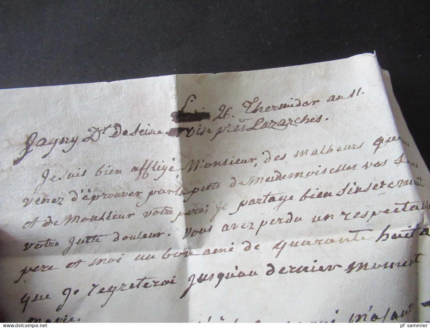 Frankreich Vorphila Paris 16 Beleg ab 1792 (Zeit der französischen Revolution) - 1820er Jahre / alle mit Inhalt!