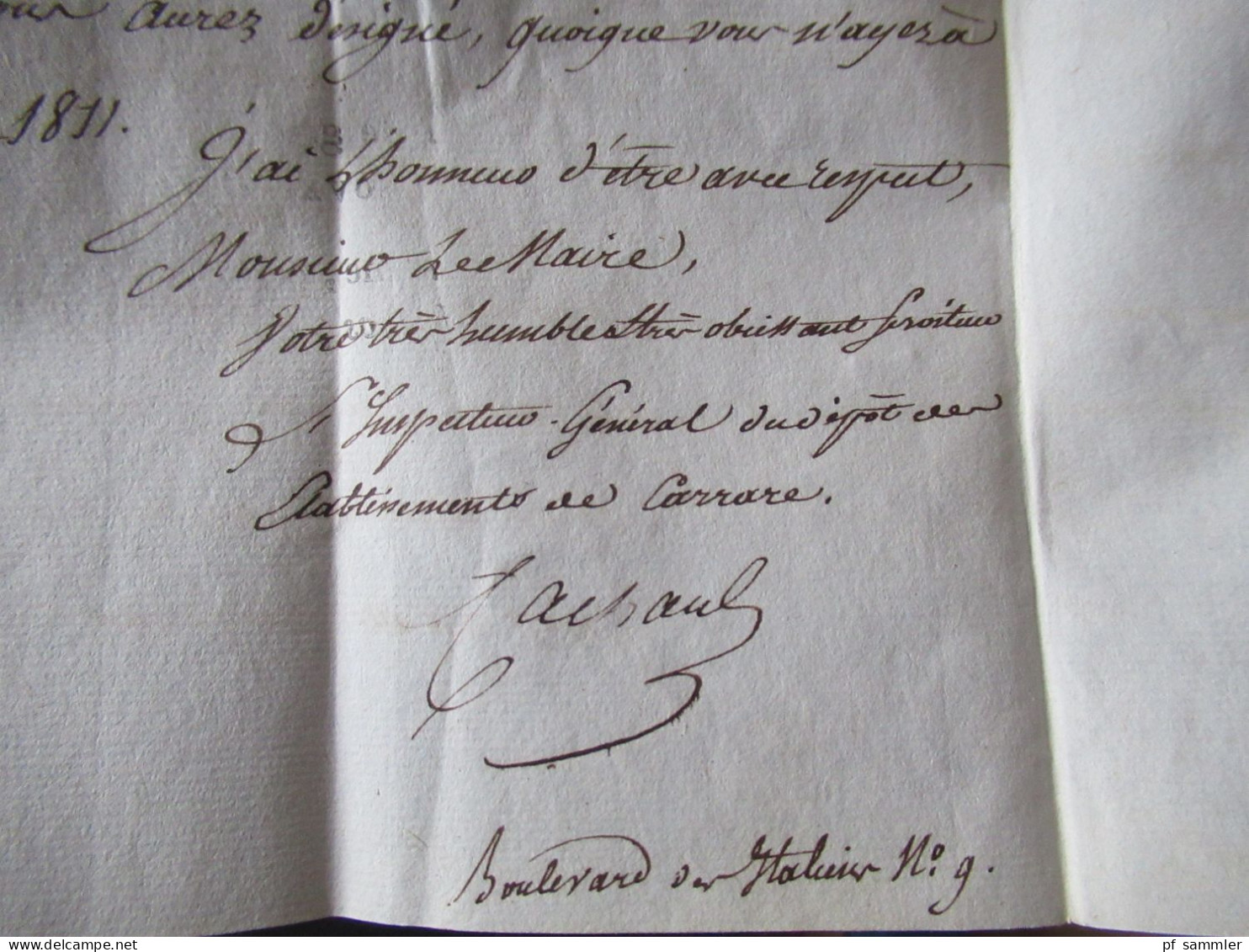 Frankreich Vorphila Paris 16 Beleg ab 1792 (Zeit der französischen Revolution) - 1820er Jahre / alle mit Inhalt!