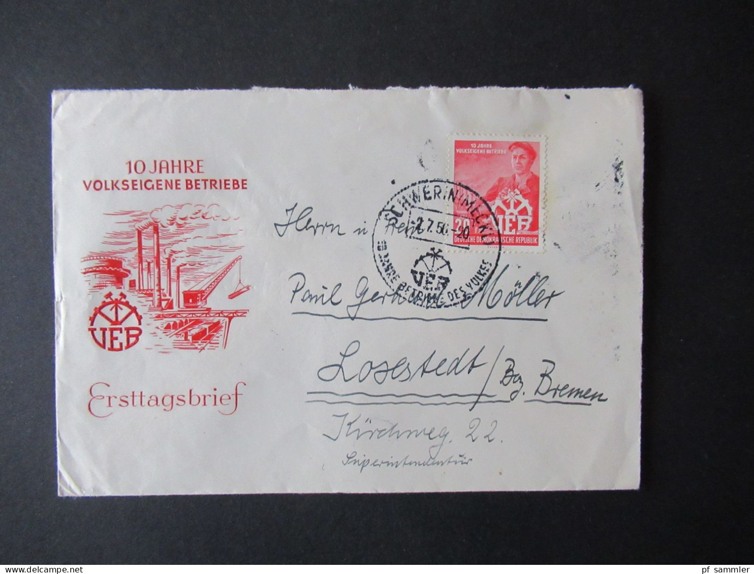 DDR 1950er Jahre FDC Posten / Fast Nur Echt Gelaufene Belege! Insgesamt 30 Belege / Ab 1956 - 1950-1970